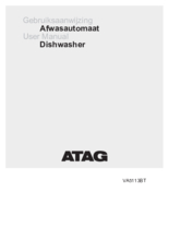 Gebruiksaanwijzing ATAG vaatwasser inbouw VA5113BT
