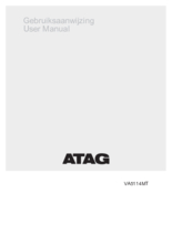 Gebruiksaanwijzing ATAG vaatwasser inbouw VA5114MT