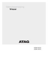 Gebruiksaanwijzing ATAG vrieskast inbouw KD85140CD