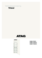 Gebruiksaanwijzing ATAG vrieskast inbouw KD85178CDC
