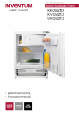 Gebruiksaanwijzing INVENTUM koelkast onderbouw IKV0821D