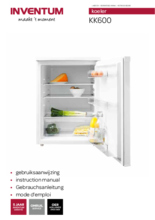 Gebruiksaanwijzing INVENTUM koelkast tafelmodel KK600