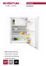Gebruiksaanwijzing INVENTUM koelkast tafelmodel KV600