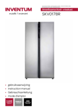 Gebruiksaanwijzing Inventum side-by-side koelkast SKV0178R