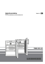 Gebruiksaanwijzing LIEBHERR koelkast professioneel onderbouw FKUv1610-22