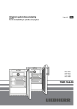 Gebruiksaanwijzing LIEBHERR koelkast professioneel onderbouw FKUv1613-22