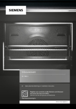 Gebruiksaanwijzing SIEMENS oven inbouw rvs HB578BBS6