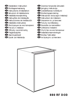 Instructie AEG koelkast inbouw OSK50881DF