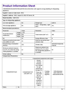 Instructie ATAG koelkast inbouw KD67178D