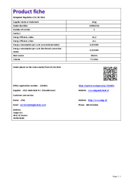 Instructie ATAG oven OXP8671D