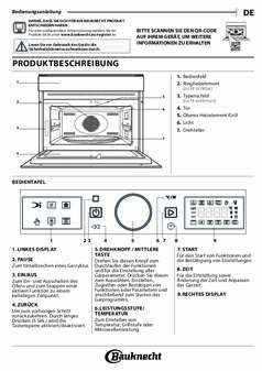 Instructie BAUKNECHT combi magnetron inbouw BMW57DMK