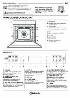 Instructie BAUKNECHT oven inbouw zwart BBI78HT1SK