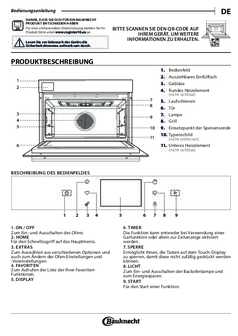 Instructie BAUKNECHT oven inbouw zwart BCS9P8PHTSK