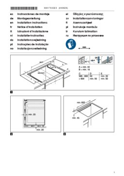 Instructie BOSCH kookplaat inbouw inductie PXV975DC1E