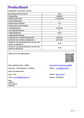 Instructie ETNA afzuigkap wand rvs AP490RVS