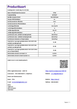 Instructie ETNA afzuigkap wand zwart AD781ZT