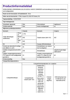 Instructie ETNA koelkast inbouw KCD4178ENF