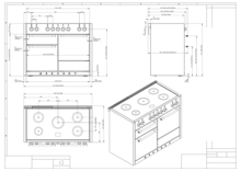 Instructie FALCON fornuis Mercury 1200 inductie mat zwart