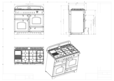 Instructie FALCON fornuis gas Classic 110 gas cranberry