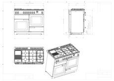 Instructie FALCON fornuis gas Professional Plus 110 gas