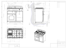 Instructie FALCON fornuis gas zwart Classic 100 gas cranberry