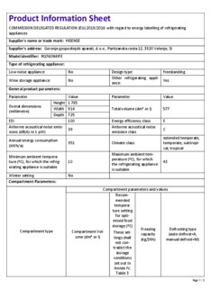 Instructie HISENSE side by side koelkast blacksteel RQ760N4IFE