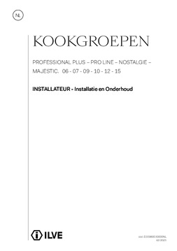 Instructie ILVE fornuis gas blauw grijs PD096NE3 BG