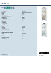 Instructie LIEBHERR koelkast SRd 5220 22