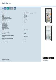 Instructie LIEBHERR koelkast blacksteel SRbdd 5220 22