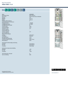 Instructie LIEBHERR koelkast inbouw IRe3920 20