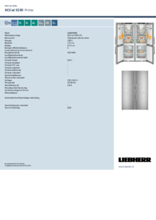 Instructie LIEBHERR koelkast side by side rvs XCCsd 5250 22