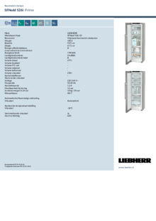 Instructie LIEBHERR koelkast side by side rvs XRFsd 5265 22