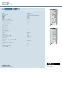 Instructie LIEBHERR koelkast side by side rvs look XRFsf 5245 22