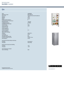 Instructie LIEBHERR koelkast staalgrijs Kele2834 26