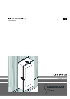 Instructie LIEBHERR wijnkoelkast inbouw EWTGB 1683 26