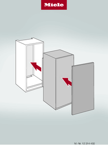 Instructie MIELE koelkast inbouw K7115E