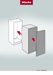 Instructie MIELE koelkast inbouw K7448C