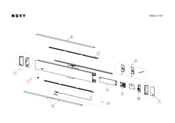 Instructie NOVY keuken verlichting WALL MINERAL WHITE 95CM