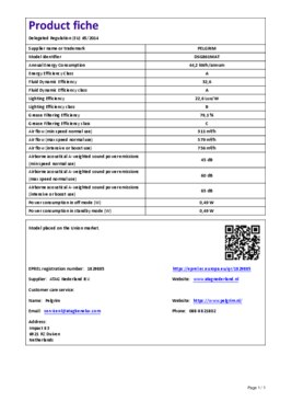 Instructie PELGRIM afzuigkap wand zwart glas DSG861MAT