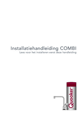 Instructie QUOOKER kokend water kraan COMBI Flex Square GUNMETAL