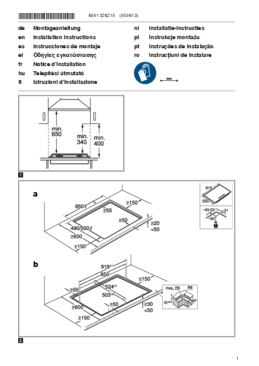 Instructie SIEMENS kookplaat inbouw EP9A6MI40N