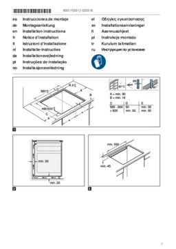 Instructie SIEMENS kookplaat inbouw inductie ED751HSB1E