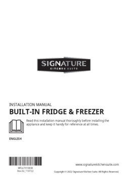 Instructie SKS koelkast onderbouw SKSUD2402E