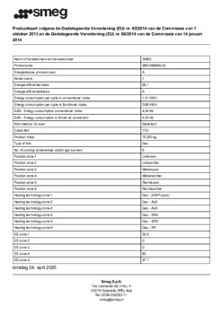Instructie SMEG fornuis B91GMMBNLK2