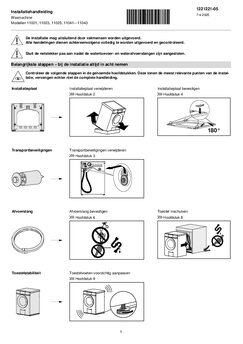 Instructie V ZUG wasmachine AdoraWash V6000 R