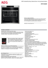 Instructie AEG oven inbouw rvs BPE742080M