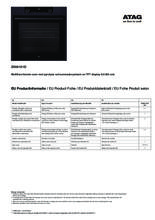 Instructie ATAG oven inbouw blacksteel ZX66121D