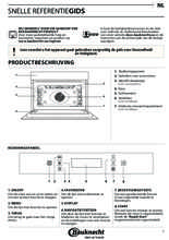 Instructie BAUKNECHT oven met magnetron inbouw EMEK9 9545 PT