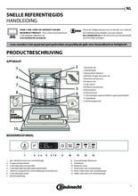 Instructie BAUKNECHT vaatwasser inbouw BIO 3T333 DELM