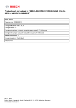 Instructie BOSCH combi/stoomoven inbouw CSG656RS1